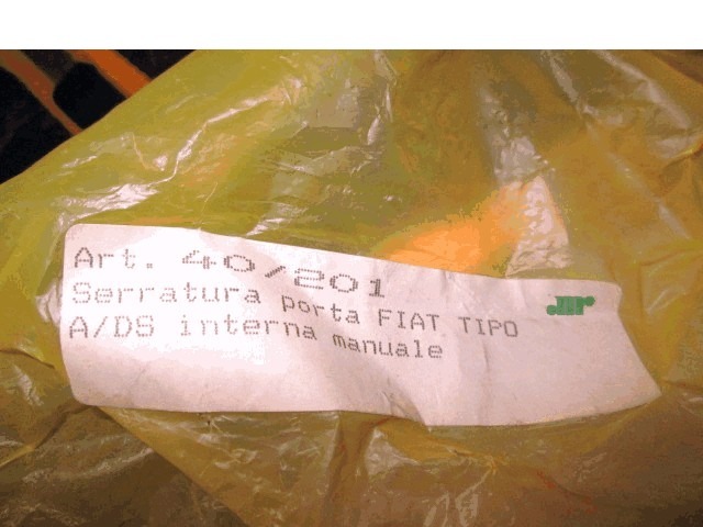 CENTRAL LOCKING OF THE RIGHT FRONT DOOR OEM N. 40/201 ORIGINAL PART ESED FIAT TIPO (1988 -1992)BENZINA 14  YEAR OF CONSTRUCTION 1988