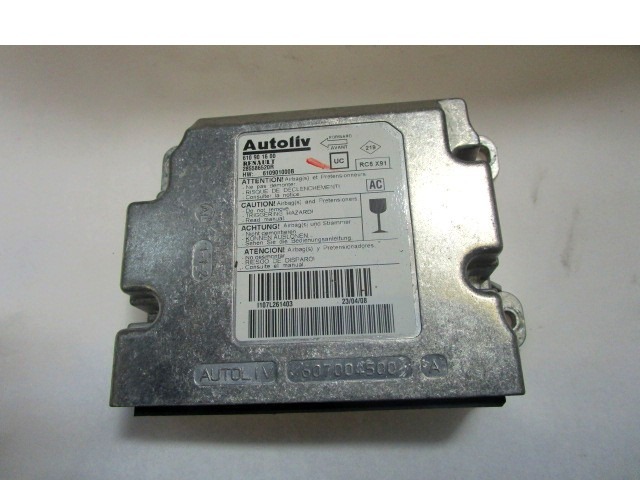 KIT COMPLETE AIRBAG OEM N. 19044 KIT AIRBAG COMPLETO ORIGINAL PART ESED RENAULT LAGUNA MK3 BER/SW (10/2007 - 08/2010) DIESEL 20  YEAR OF CONSTRUCTION 2008