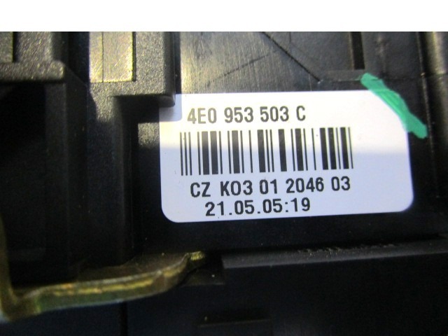SWITCH CLUSTER STEERING COLUMN OEM N. 4F0953549A ORIGINAL PART ESED AUDI A6 C6 4F2 4FH 4F5 BER/SW/ALLROAD (07/2004 - 10/2008) DIESEL 30  YEAR OF CONSTRUCTION 2005