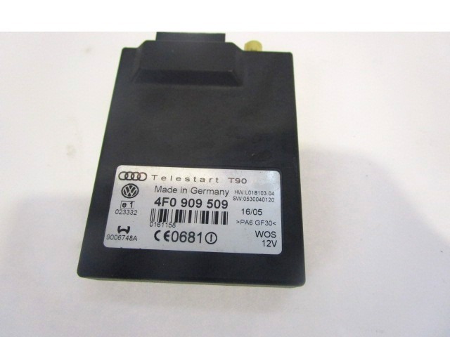 VARIOUS CONTROL UNITS OEM N. 4F0909509 ORIGINAL PART ESED AUDI A6 C6 4F2 4FH 4F5 BER/SW/ALLROAD (07/2004 - 10/2008) DIESEL 30  YEAR OF CONSTRUCTION 2005