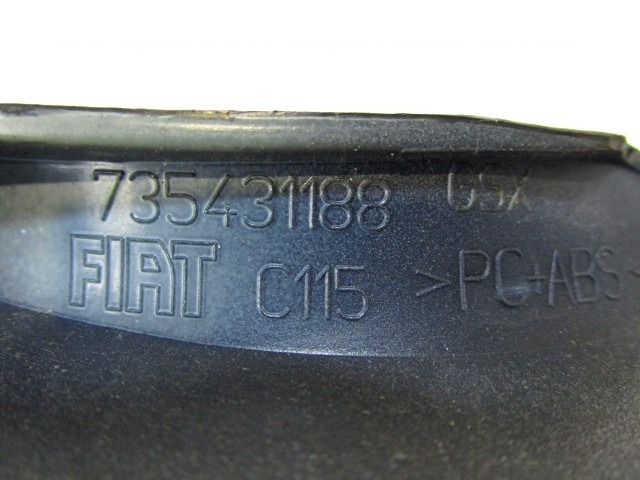 MOUNTING PARTS, CENTRE CONSOLE OEM N. 735431188 ORIGINAL PART ESED FIAT BRAVO 198 (02/2007 - 01/2011) DIESEL 16  YEAR OF CONSTRUCTION 2011
