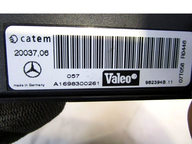 AUXILIARY HEATER OEM N. A1698300261 ORIGINAL PART ESED MERCEDES CLASSE A W169 5P C169 3P (2004 - 04/2008) DIESEL 20  YEAR OF CONSTRUCTION 2007