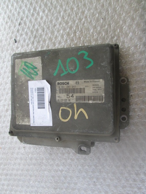 Basic Dde Control Unit / Injection Control Module . OEM  PEUGEOT 106 (1996 - 2004)  10 BENZINA Year 1996 spare part used