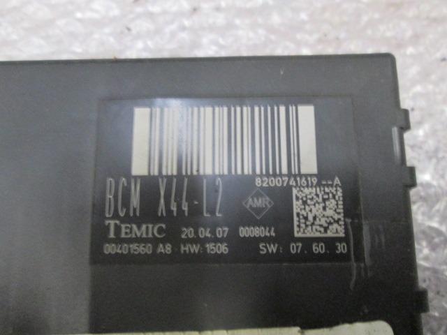 Body Computer/ Rem OEM  RENAULT TWINGO (09/2006 - 11/2011)  12 BENZINA Year 2007 spare part used