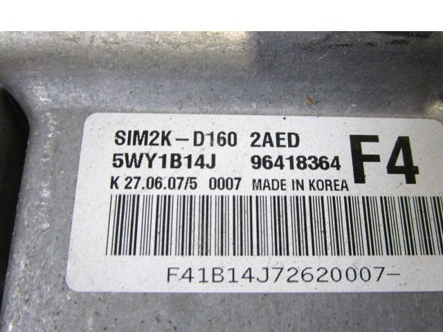 KIT ACCENSIONE AVVIAMENTO OEM N. 19603 KIT ACCENSIONE AVVIAMENTO ORIGINAL PART ESED CHEVROLET EPICA KL1 (2006 - 2011)BENZINA 20  YEAR OF CONSTRUCTION 2008