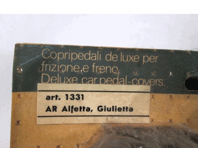 COVERS RUBBERS PEDALS OEM N.  ORIGINAL PART ESED ALFA ROMEO ALFETTA 116 (1972 - 1984)BENZINA 20  YEAR OF CONSTRUCTION 1972