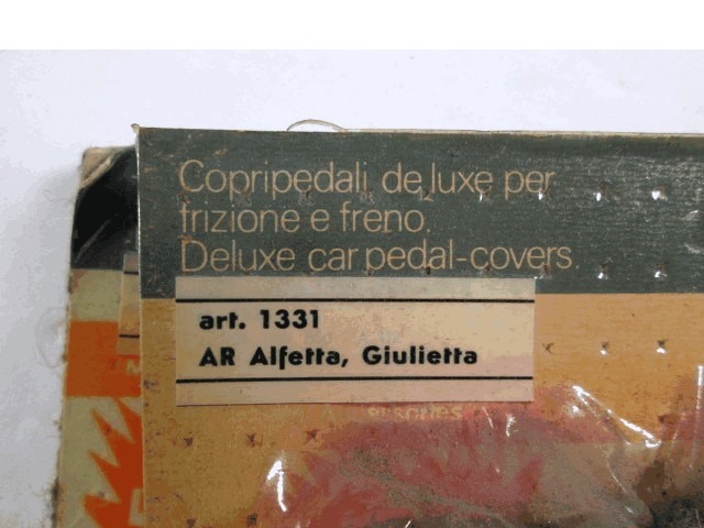 COVERS RUBBERS PEDALS OEM N.  ORIGINAL PART ESED ALFA ROMEO GIULIETTA 116 (1977 - 1985)BENZINA 16  YEAR OF CONSTRUCTION 1977