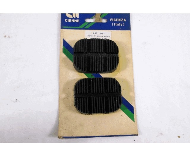 COVERS RUBBERS PEDALS OEM N.  ORIGINAL PART ESED AUTOBIANCHI A112 (1969 - 1986)BENZINA 10  YEAR OF CONSTRUCTION