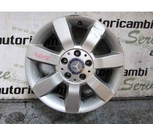 ALLOY WHEEL 16' OEM N. A1694011902 ORIGINAL PART ESED MERCEDES CLASSE A W169 5P C169 3P RESTYLING (05/2008 - 2012) BENZINA 15  YEAR OF CONSTRUCTION 2009