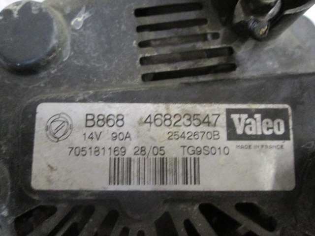 Alternator - Generator OEM 51784847 46823547 LANCIA MUSA 350 (2004 - 2007)  13 DIESEL Year 2005 spare part used