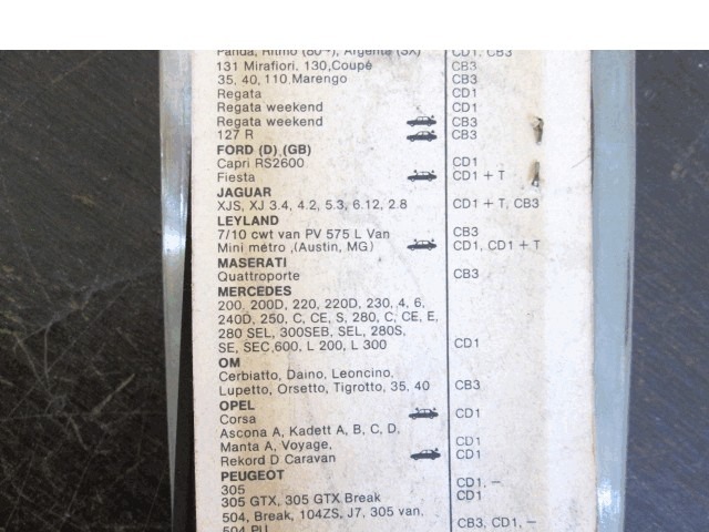 WINDSHIELD WIPER BLADES . OEM N. 8398110683 ORIGINAL PART ESED ALFA ROMEO ALFETTA 116 (1972 - 1984)BENZINA 20  YEAR OF CONSTRUCTION 1972