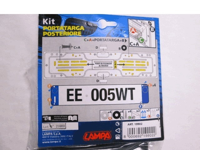 MOUNTING PARTS BUMPER, REAR OEM N.  ORIGINAL PART ESED ZZZ (ALTRO)   YEAR OF CONSTRUCTION
