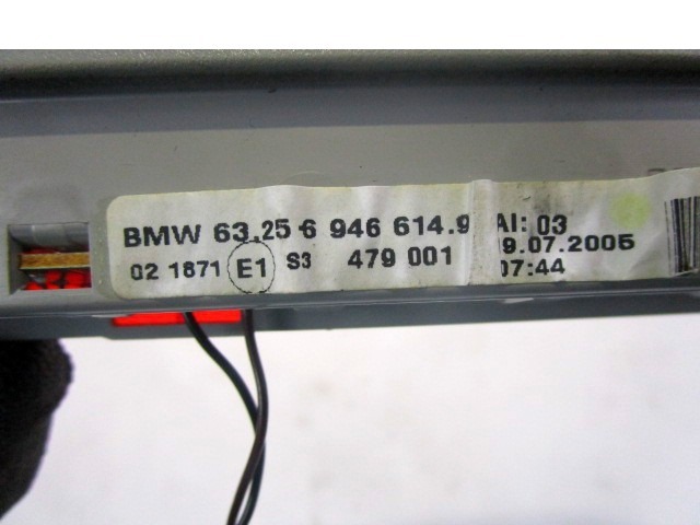 THIRD STOPLAMP OEM N. 63256946614 ORIGINAL PART ESED BMW SERIE 3 BER/SW/COUPE/CABRIO E90/E91/E92/E93 (2005 - 08/2008) DIESEL 20  YEAR OF CONSTRUCTION 2005