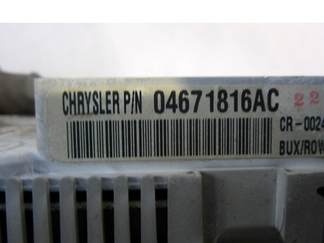 INSTRUMENT CLUSTER / INSTRUMENT CLUSTER OEM N. 04671816AC ORIGINAL PART ESED CHRYSLER PT CRUISER PT (2000 - 2010) BENZINA 20  YEAR OF CONSTRUCTION 2001