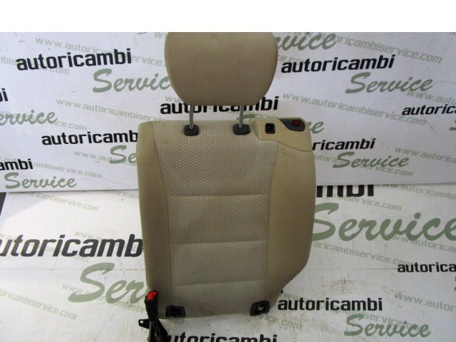 BACK SEAT BACKREST OEM N. 31059 SCHIENALE SDOPPIATO POSTERIORE TESSUTO ORIGINAL PART ESED MERCEDES CLASSE A W169 5P C169 3P RESTYLING (05/2008 - 2012) BENZINA 15  YEAR OF CONSTRUCTION 2009