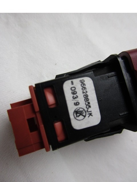 SWITCH HAZARD WARNING/CENTRAL LCKNG SYST OEM N. 96628855JK ORIGINAL PART ESED CITROEN C3 PICASSO (2009 - 2016) BENZINA 14  YEAR OF CONSTRUCTION 2009