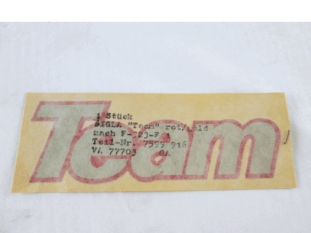 FRONT EMBLEM OEM N. 7599916 ORIGINAL PART ESED FIAT RITMO (1982 - 1988)BENZINA 13  YEAR OF CONSTRUCTION 1982