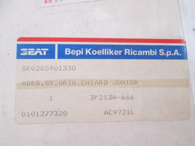 MOULDINGS FENDER OEM N.  ORIGINAL PART ESED SEAT IBIZA MK1 (1984 - 1993)BENZINA 12  YEAR OF CONSTRUCTION 1985