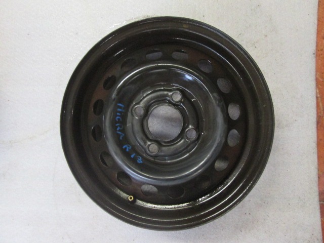 IRON RIMS OEM N. 13X5JCH SPARE PART USED CAR NISSAN MICRA K12 K12E (01/2003 - 09/2010) DISPLACEMENT 15 DIESEL YEAR OF CONSTRUCTION 2007