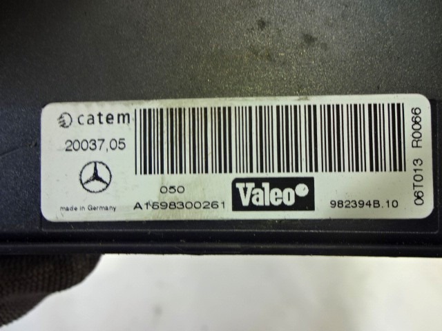 AUXILIARY HEATER OEM N. A1698300261 ORIGINAL PART ESED MERCEDES CLASSE A W169 5P C169 3P (2004 - 04/2008) DIESEL 20  YEAR OF CONSTRUCTION 2006