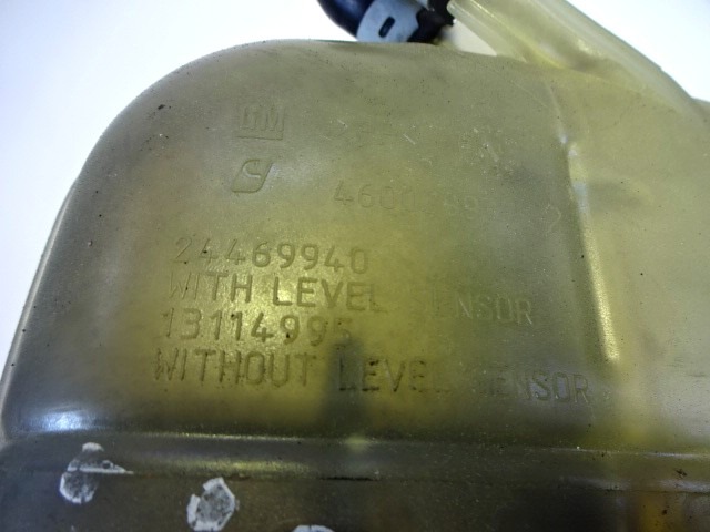 EXPANSION TANK OEM N. 24469940 ORIGINAL PART ESED OPEL ASTRA H RESTYLING L48 L08 L35 L67 5P/3P/SW (2007 - 2009) DIESEL 19  YEAR OF CONSTRUCTION 2008