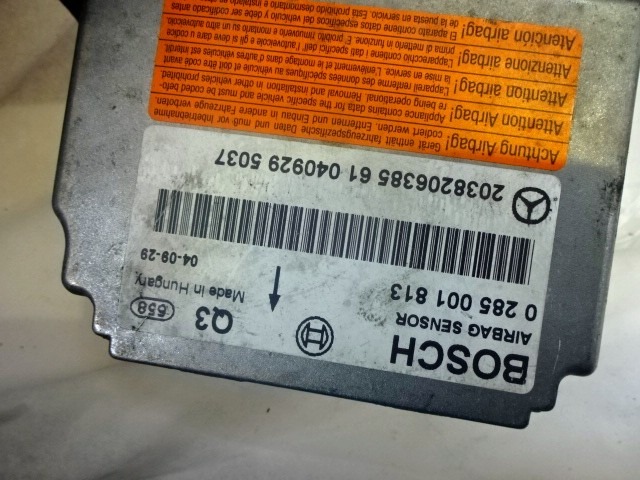 KIT COMPLETE AIRBAG OEM N. 17375 KIT AIRBAG COMPLETO ORIGINAL PART ESED MERCEDES CLASSE C W203 BER/SW (2000 - 2007) DIESEL 22  YEAR OF CONSTRUCTION 2004