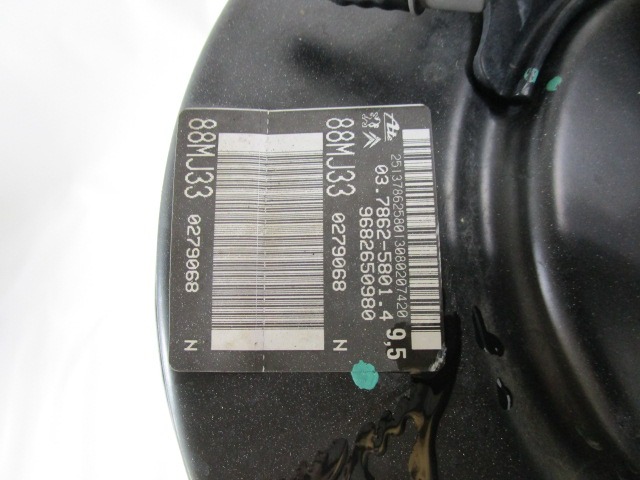 POWER BRAKE UNIT DEPRESSION OEM N. 9682650980 ORIGINAL PART ESED PEUGEOT 3008 (2009 - 2016) DIESEL 16  YEAR OF CONSTRUCTION 2011