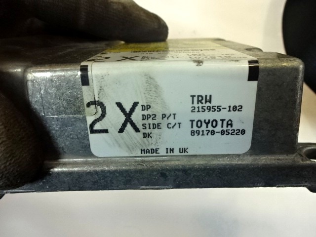 KIT COMPLETE AIRBAG OEM N. 19832 KIT AIRBAG COMPLETO ORIGINAL PART ESED TOYOTA AVENSIS BER/SW (2003 - 2008)DIESEL 20  YEAR OF CONSTRUCTION 2007