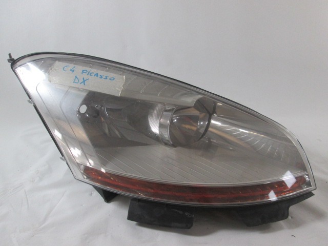 HEADLIGHT RIGHT OEM N. 9653563580 ORIGINAL PART ESED CITROEN C4 PICASSO/GRAND PICASSO MK1 (2006 - 08/2013) DIESEL 16  YEAR OF CONSTRUCTION 2009