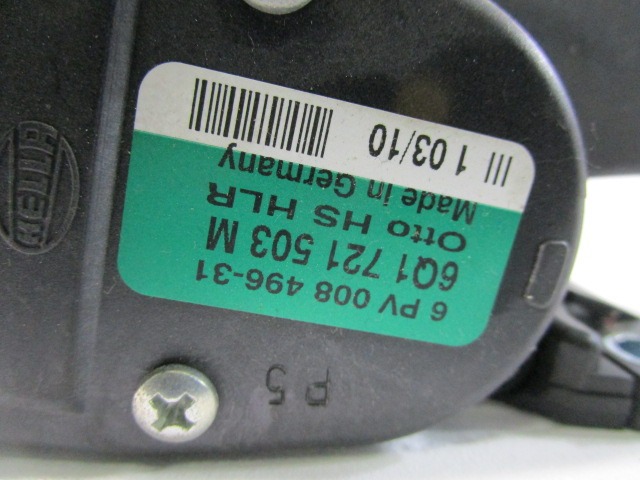 PEDALS & PADS  OEM N. 6Q1721503M ORIGINAL PART ESED VOLKSWAGEN POLO (06/2009 - 02/2014) DIESEL 16  YEAR OF CONSTRUCTION 2010