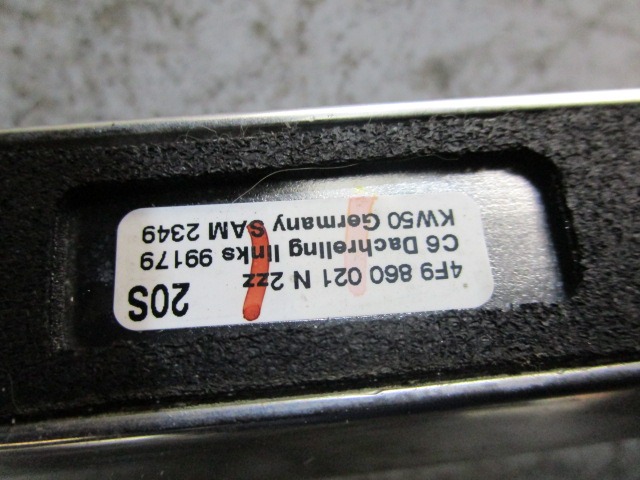 BAR ROOF PAIR OEM N. 4F9860021N ORIGINAL PART ESED AUDI A6 C6 4F2 4FH 4F5 RESTYLING BER/SW/ALLROAD (10/2008 - 2011) DIESEL 30  YEAR OF CONSTRUCTION 2010