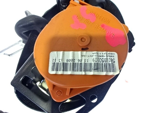 SEFETY BELT OEM N. 501VB50109 ORIGINAL PART ESED OPEL AGILA B (2008 - 2015)BENZINA 12  YEAR OF CONSTRUCTION 2008