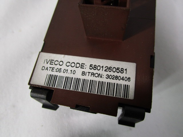 CONTROL ELEMENT LIGHT OEM N. 5801260581 ORIGINAL PART ESED IVECO DAILY MK4 (2006 - 2014)DIESEL 30  YEAR OF CONSTRUCTION 2010