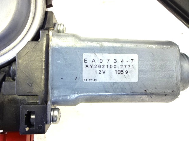 DOOR WINDOW LIFTING MECHANISM FRONT OEM N. 05135250AA AY262100-2771 ORIGINAL PART ESED CHRYSLER VOYAGER/GRAN VOYAGER RG RS MK4 (2001 - 2007) DIESEL 25  YEAR OF CONSTRUCTION 2001