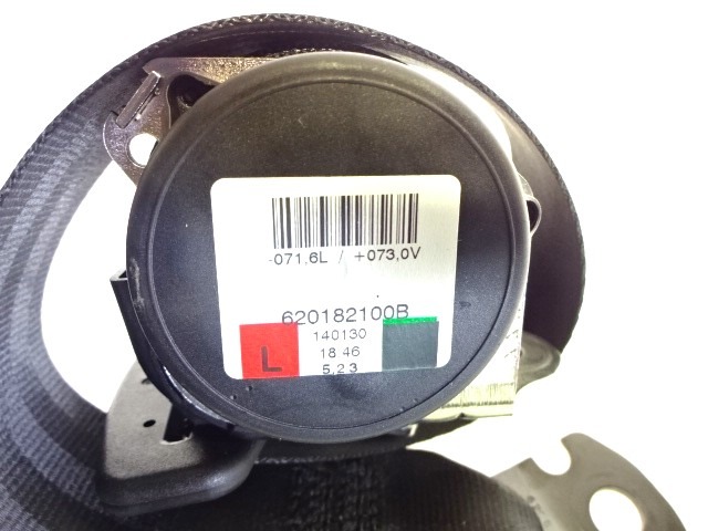 SEFETY BELT OEM N. 620182100B ORIGINAL PART ESED ALFA ROMEO MITO 955 (2008 - 2018) DIESEL 13  YEAR OF CONSTRUCTION 2014