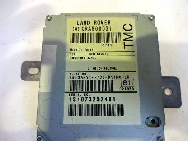 AMPLIFICATORE / CENTRALINA ANTENNA OEM N. XRA500031 ORIGINAL PART ESED LAND ROVER RANGE ROVER SPORT (2005 - 2010) DIESEL 27  YEAR OF CONSTRUCTION 2008