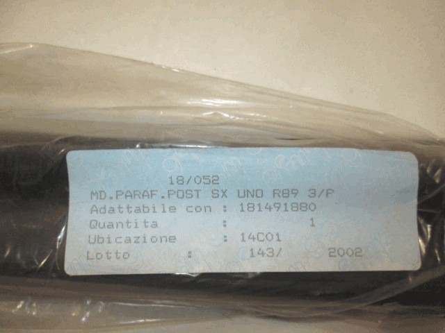 MOULDINGS FENDER OEM N. 181491880 ORIGINAL PART ESED FIAT UNO MK2 (1989 - 1995)BENZINA 10  YEAR OF CONSTRUCTION 1989