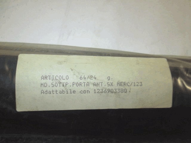 PROFILE, FRONT DOOR MOLDING, LEFT OEM N. 1236903380 ORIGINAL PART ESED MERCEDES CLASSE W123 S123 (1976 - 1985)BENZINA 20  YEAR OF CONSTRUCTION 1980