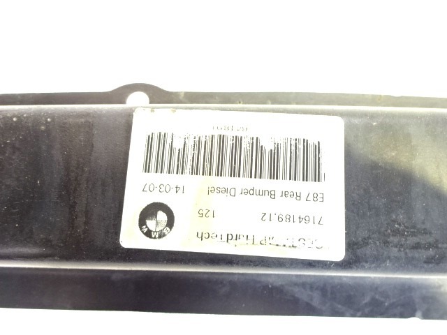 CARRIER, REAR OEM N. 7164189 ORIGINAL PART ESED BMW SERIE 1 BER/COUPE/CABRIO E81/E82/E87/E88 LCI RESTYLING (2007 - 2013) DIESEL 20  YEAR OF CONSTRUCTION 2007