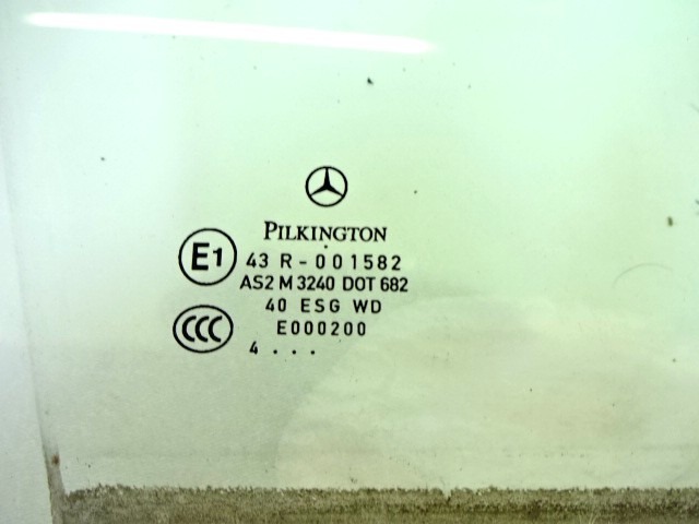 DOOR WINDOW, FRONT RIGHT OEM N. A1697250210 ORIGINAL PART ESED MERCEDES CLASSE A W169 5P C169 3P (2004 - 04/2008) BENZINA 15  YEAR OF CONSTRUCTION 2004