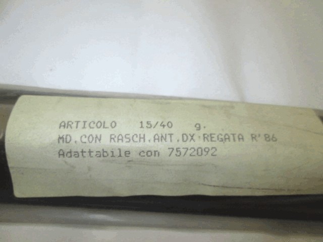 PROFILE, RIGHT FRONT DOOR MOLDINGS OEM N. 7572092 ORIGINAL PART ESED FIAT REGATA (1986 - 1990)BENZINA 13  YEAR OF CONSTRUCTION 1986