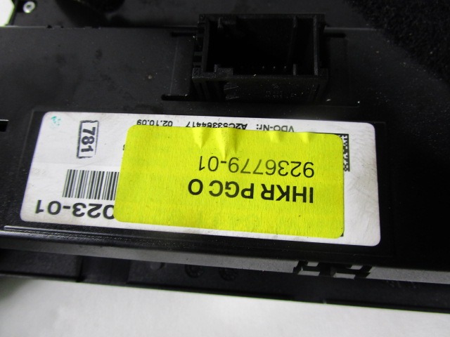 AIR CONDITIONING CONTROL OEM N. 9236779 ORIGINAL PART ESED BMW SERIE 3 BER/SW/COUPE/CABRIO E90/E91/E92/E93 LCI RESTYLING (09/2008 - 2012) DIESEL 20  YEAR OF CONSTRUCTION 2010