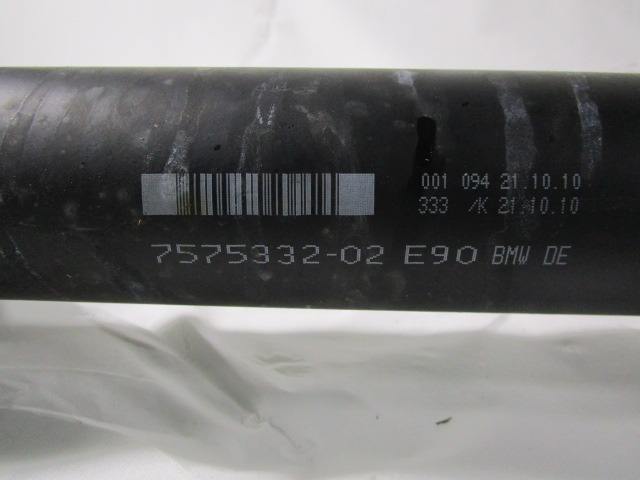 DRIVE SHAFT ASSY REAR OEM N. 7575332 ORIGINAL PART ESED BMW SERIE 3 BER/SW/COUPE/CABRIO E90/E91/E92/E93 LCI RESTYLING (09/2008 - 2012) DIESEL 20  YEAR OF CONSTRUCTION 2010