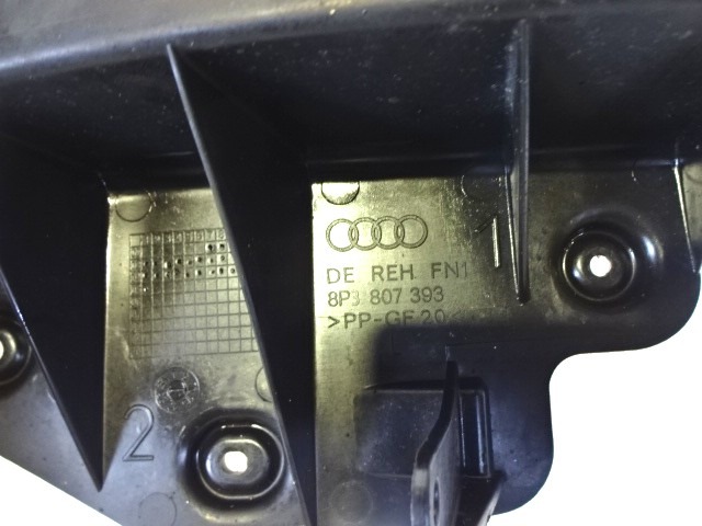 MOUNTING PARTS BUMPER, REAR OEM N. 8P3807393 ORIGINAL PART ESED AUDI A3 8P 8PA 8P1 (2003 - 2008)DIESEL 20  YEAR OF CONSTRUCTION 2005