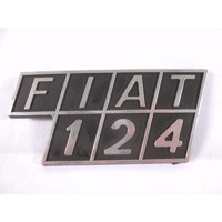 FRONT EMBLEM OEM N.  ORIGINAL PART ESED FIAT 124 (1966 - 1974)BENZINA 14  YEAR OF CONSTRUCTION 1966