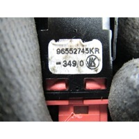 SWITCH HAZARD WARNING/CENTRAL LCKNG SYST OEM N. 96552745KR ORIGINAL PART ESED CITROEN C4 PICASSO/GRAND PICASSO MK1 (2006 - 08/2013) DIESEL 16  YEAR OF CONSTRUCTION 2011