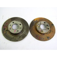 BRAKE DISC FRONT OEM N. 71738373 SPARE PART USED CAR LANCIA Y YPSILON 843 R (2006 - 2011)  DISPLACEMENT BENZINA 1,2 YEAR OF CONSTRUCTION 2006