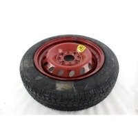 SPARE WHEEL OEM N. 8970 RUOTINO DI SCORTA SPARE PART USED CAR FIAT SEICENTO 600 187 MK2 (1998 - 04/2005) DISPLACEMENT BENZINA 1,1 YEAR OF CONSTRUCTION 2005