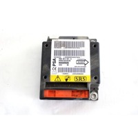 CONTROL UNIT AIRBAG OEM N. 9656889080 SPARE PART USED CAR CITROEN C3 / PLURIEL MK1 (2002 - 09/2005)  DISPLACEMENT DIESEL 1,4 YEAR OF CONSTRUCTION 2004