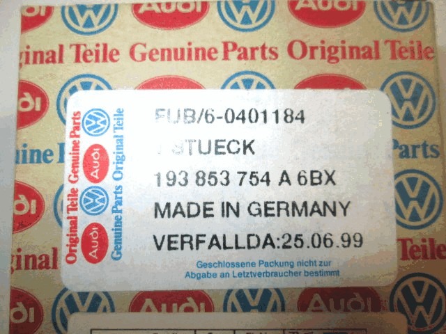 MOULDINGS FENDER OEM N. 193853754A 6BX ORIGINAL PART ESED VOLKSWAGEN GOLF MK2 (1983 - 1992)BENZINA 16  YEAR OF CONSTRUCTION 1985